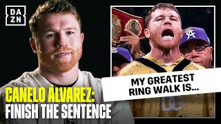 Canelo Alvarez Finish the sentence [upl. by Chapell]