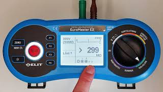 Isolasjonsmåling Elit EuroMaster E2ampE3 Installasjonstester [upl. by Johm454]