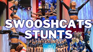 SWOOSH OH MY GOD Cheer Athletics Swooshcats Stunts 2013 2023 [upl. by Hedges]