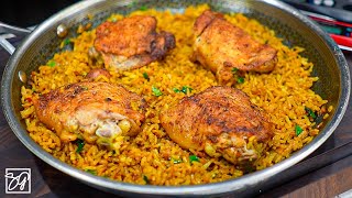 ONE POT CHICKEN AND RICE  EASY CHICKEN RICE RECIPE  ONE PAN CHICKEN RICE [upl. by Gine]