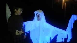 Flying Crank Ghost Tutorial  DIY Halloween Prop [upl. by Attikin]