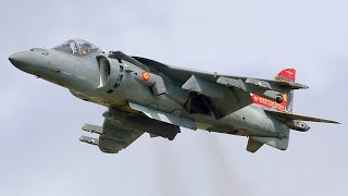 HARRIER JUMP JET HOVERING OVER RIAT 2024  4K [upl. by Teraj]