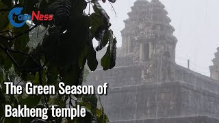 Angkor Turning Magical on a Rainy Day the Bakheng Temple Appears Filled with Mystery [upl. by Neville939]