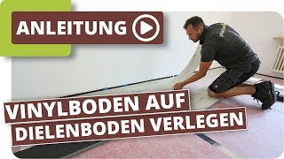 Vinylboden auf alten Dielenboden verlegen [upl. by Cymbre]