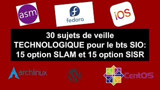 Comment faire sa veille technologique pour le BTS SIO  épreuve e6 30 sujets [upl. by Ethelstan]