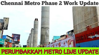 Perumbakkam Metro Rail Work Update 29 July  Chennai Metro Phase 2  Smooth Transportation 4 Future [upl. by Ochs]