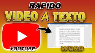 Como Transcribir Un Video De Youtube A Texto 2023  Youtube a Word  Pasar un Video a Texto [upl. by Krein154]