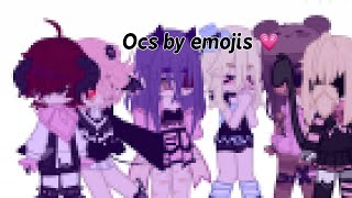 ocs by emojis gacha club lazy❌closed❌ [upl. by Yelsnit]