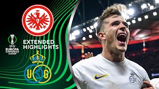 Eintracht Frankfurt vs Union SG Extended Highlights  UECL Playoffs 2nd Leg  CBS Sports Golazo [upl. by Izzy]