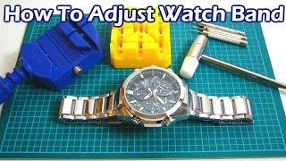 How To Adjust Resize Your Watch Band By Removing Links [upl. by Russell12]