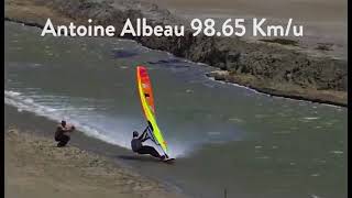 Windsurfing Speed Record 9865 kmh [upl. by Halladba]