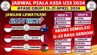 Jadwal Piala Asia U23 2024  Timnas Indonesia vs Australia  Piala Asia 2024 Qatar [upl. by Acilegna499]