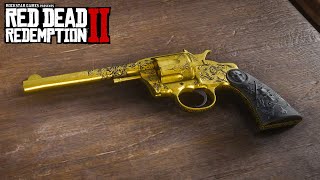 RED DEAD REDEMPTION 2  DOUBLEACTION REVOLVER GUNSLINGER Weapons Customization amp Showcase [upl. by Ahsinotna896]