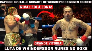 LUTA DE BOXE WHINDERSSON NUNES BRASILEIRO NOCAUTEIA RIVAL FALASTRÃO E VENCE EM TORNEIO DE BOXE [upl. by Ellierim]