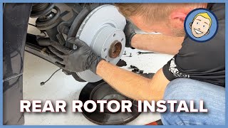 BMW X3X4 Rear Brake Rotor Replacement F26 [upl. by Madalyn334]