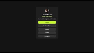 Social links profile  HTML amp CSS  Frontend Mentor Challenges [upl. by Hsetim]