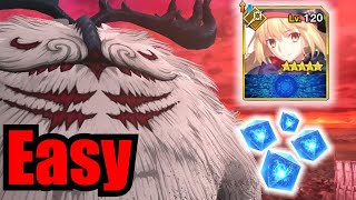 FGO Absolute EASIEST way to beat Cernunnos Castoria solo4 revives [upl. by Cormac]