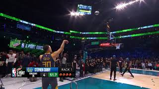 Three Point Contest Stephen Curry  Final Round  February 16 2019  NBA AllStar 2019 [upl. by Ahsirpac]