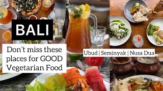 BALI TRAVEL AND FOODexploring the best vegetarian food in Ubud SeminyakBali cafes and restaurants [upl. by Salvay]