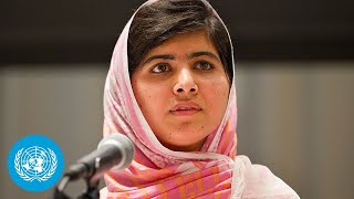 Malala Yousafzai addresses United Nations Youth Assembly [upl. by Scheck]