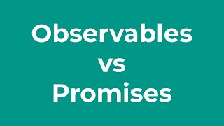 Promises vs Observables in 2 minutes [upl. by Shih]