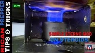 Sterno Folding Stove Mod [upl. by Puri99]