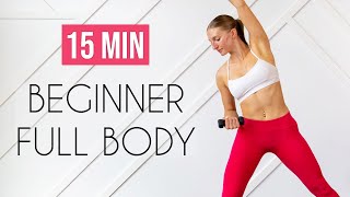 15 min Fat Burning Workout for TOTAL BEGINNERS Achievable Full Body [upl. by Kristo]