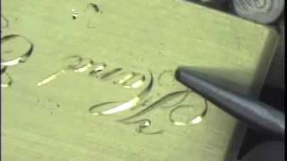 Hand Engraving Script Lettering [upl. by Asum363]