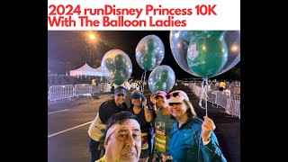 2024 runDisney Princess 10K Running With The Balloon Ladies [upl. by Simonetta]