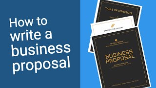 How to Write a Business Proposal  StepbyStep Guide Examples amp Templates [upl. by Alenairam]