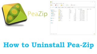 How to UninstallRemove Peazip on Windows 10 Easy Method [upl. by Znieh876]