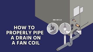 How to Properly Pipe a Drain on a Fan Coil [upl. by Aleira]