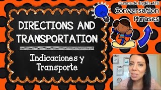 APRENDE A DAR INDICACIONES Y A HABLAR ACERCA DEL TRANSPORTE  CURSO DE INGLÉS GRATIS COMPLETO [upl. by Adarbil]