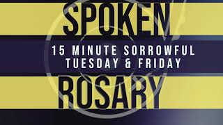 15 Minute Rosary  Sorrowful  Tuesday amp Friday  SPOKEN ONLY  Simple Rosary Video in English [upl. by Eberle]