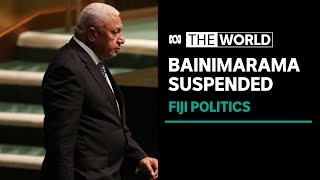 Fiji’s former prime minister Frank Bainimarama suspended from parliament  The World [upl. by Milinda764]