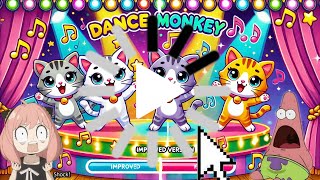 Dance Monkey  meow meow 😍 For children sing a song Sing with cats [upl. by Ackley]