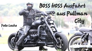 BOSS HOSS V8 Ausfahrt beim 18TH Boss Hoss Meeting Treffen in der Westernstadt Pullman City im Harz [upl. by Yrdnal]