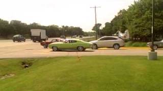 Badass Chevelle wrecks Leaving car show gets sideways and lost control [upl. by Eiznekcm]