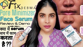 Fix Derma Pore Minimizer Face Serum Review  Best Serum For Open Large Pores  Antima Dubey Samaa [upl. by Selry]