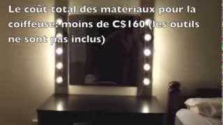 DIY Comment construire son propre coiffeuse rangement de maquillage [upl. by Candra986]