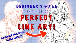 SECRETS TO ✨PERFECT LINEART✨  Beginner Line Art Tutorial procreate arttutorial [upl. by Parthinia715]