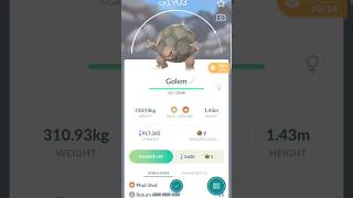 Graveler evolution to Golem pokemongo [upl. by Alyos]