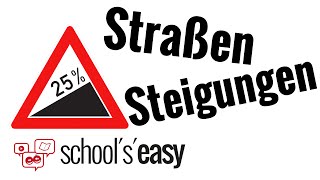 Senkrechte Straßen 100  Steigung im Straßenverkehr  Steigungsdreieck [upl. by Iluj202]