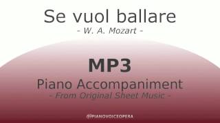 Se vuol ballare Piano Accompaniment [upl. by Meryl70]