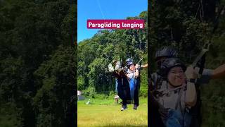 Paragliding Landing 🛬adventuretourism paragliding pokharanepalfypシ゚ [upl. by Maidel]