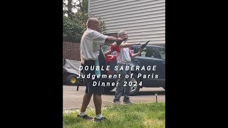 DOUBLE SABRAGE  Judgement of Paris Celebration 2024 [upl. by Eberle228]