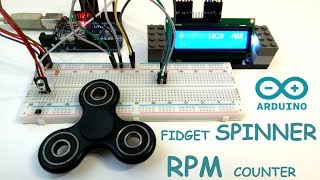 Fidget Spinner RPM test  Arduino Tachometer with HallEffect Sensor [upl. by Kaufman]