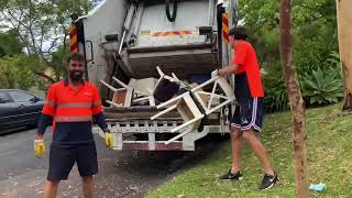 KuRingGai’s Bin Truck  On Bulk Waste [upl. by Donelle474]