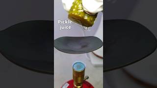 Pickle juice Vs Hot Spoon experiment satisfying shorts [upl. by Aicrag]