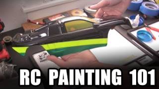 RC Painting 101  Lexan body basics w spray paint [upl. by Ahsehat786]